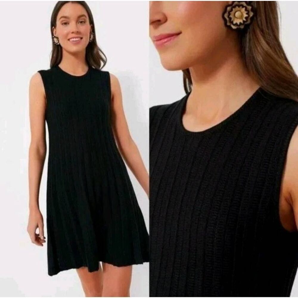 Tuckernuck  Pomander Place Black Knit Adi Sleeveless Mini Dress Size XS